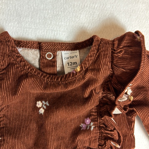 Corduroy Bubble Romper, Size 12M - Picture 4 of 6